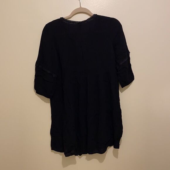 𝅺h&m black viscose dress . Size 0. New. - Picture 6 of 8
